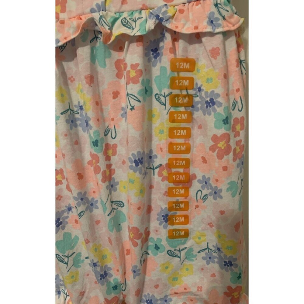 Carters Baby Girls Floral Pull On Shorts Romper Size 12M Multicolor 2 Items - Picture 14 of 16